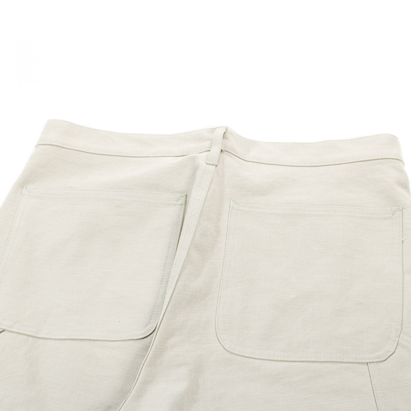 AURALEE WASHED HEAVY CANVAS PANTS IVORY