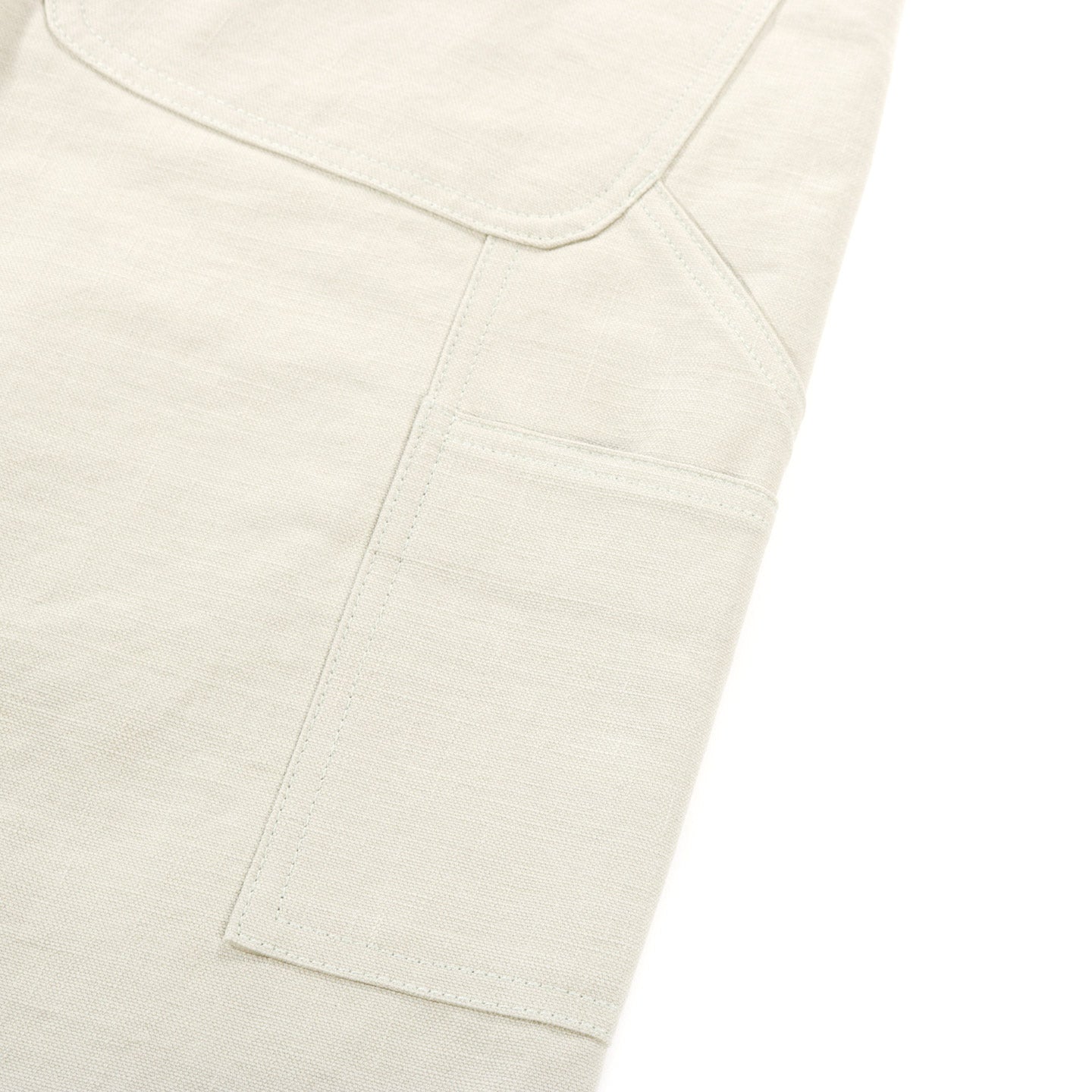 AURALEE WASHED HEAVY CANVAS PANTS IVORY