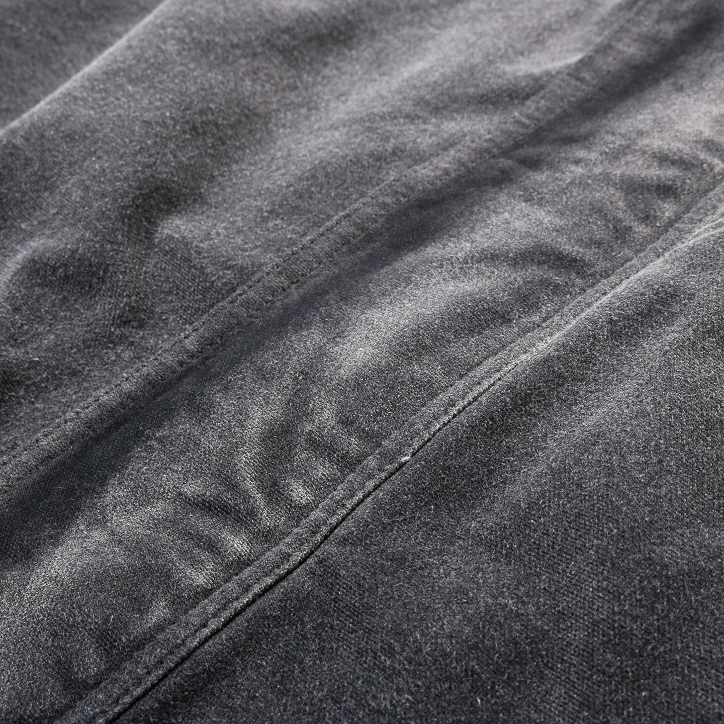 AURALEE PRODUCT DYED ORGANIC COTTON DUCK BLOUSON FADED BLACK