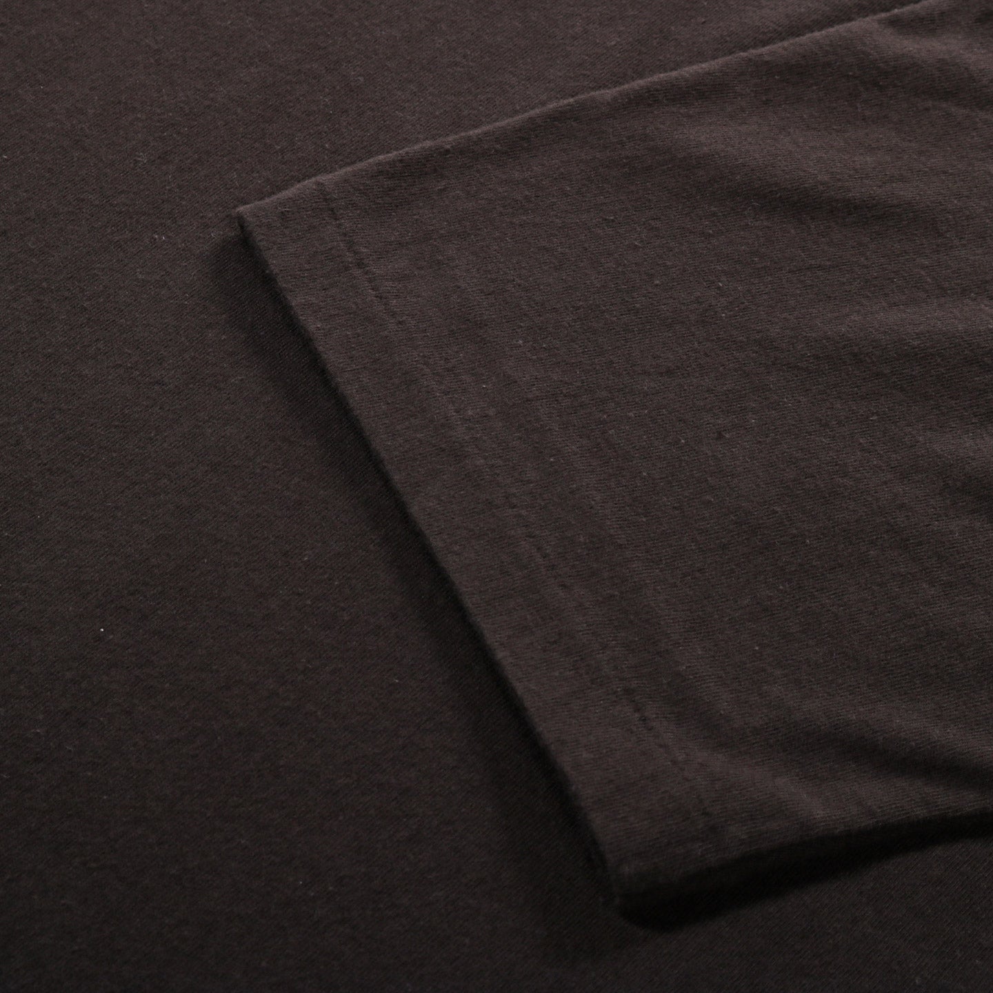 AURALEE BRUSHED ORGANIC COTTON JERSEY TEE INK BLACK
