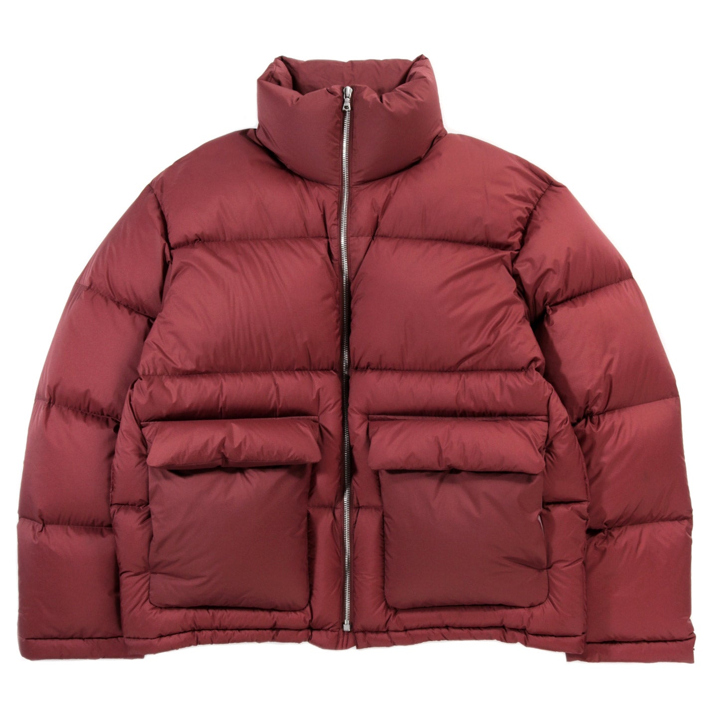 AURALEE SUPER LIGHT NYLON RIPSTOP DOWN BLOUSON BURGUNDY