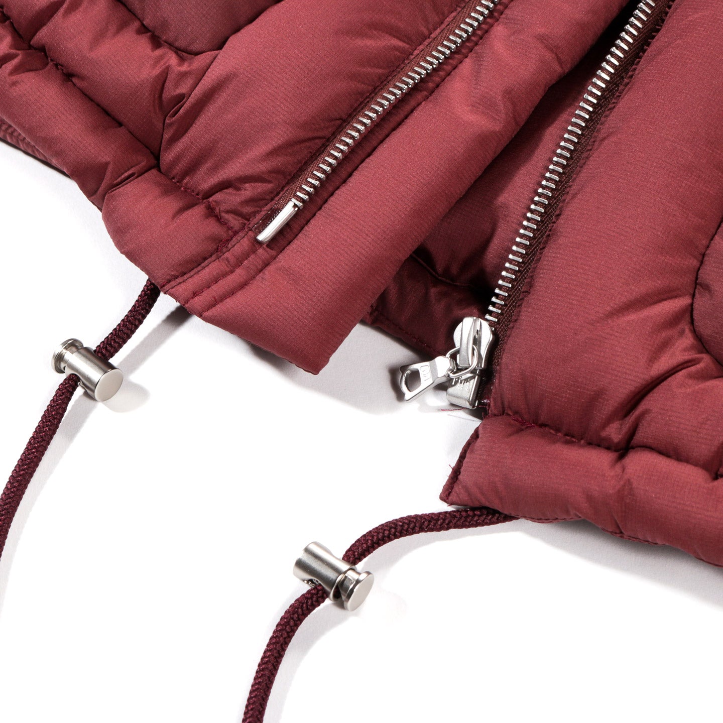 AURALEE SUPER LIGHT NYLON RIPSTOP DOWN BLOUSON BURGUNDY