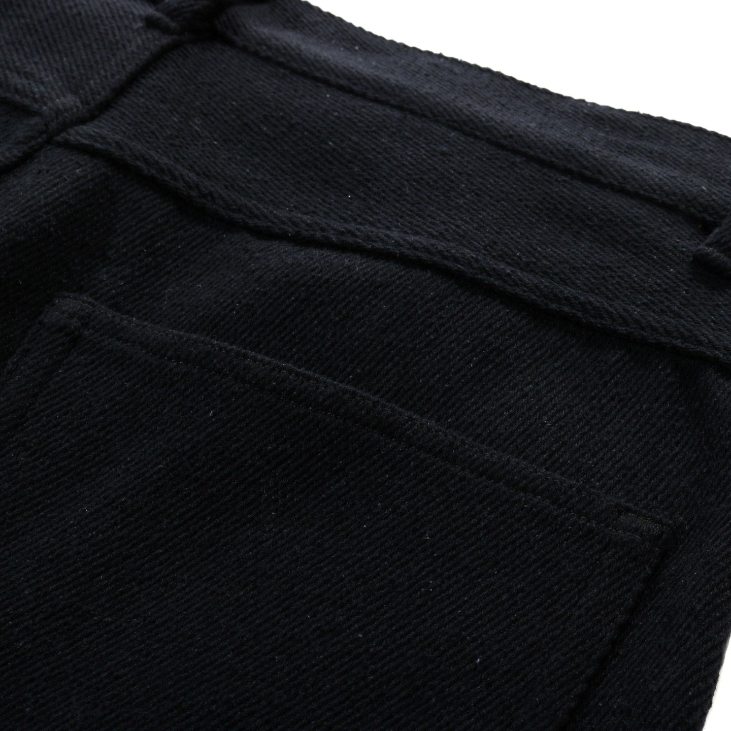 AURALEE SILK NEP DENIM 5P WIDE PANTS BLACK