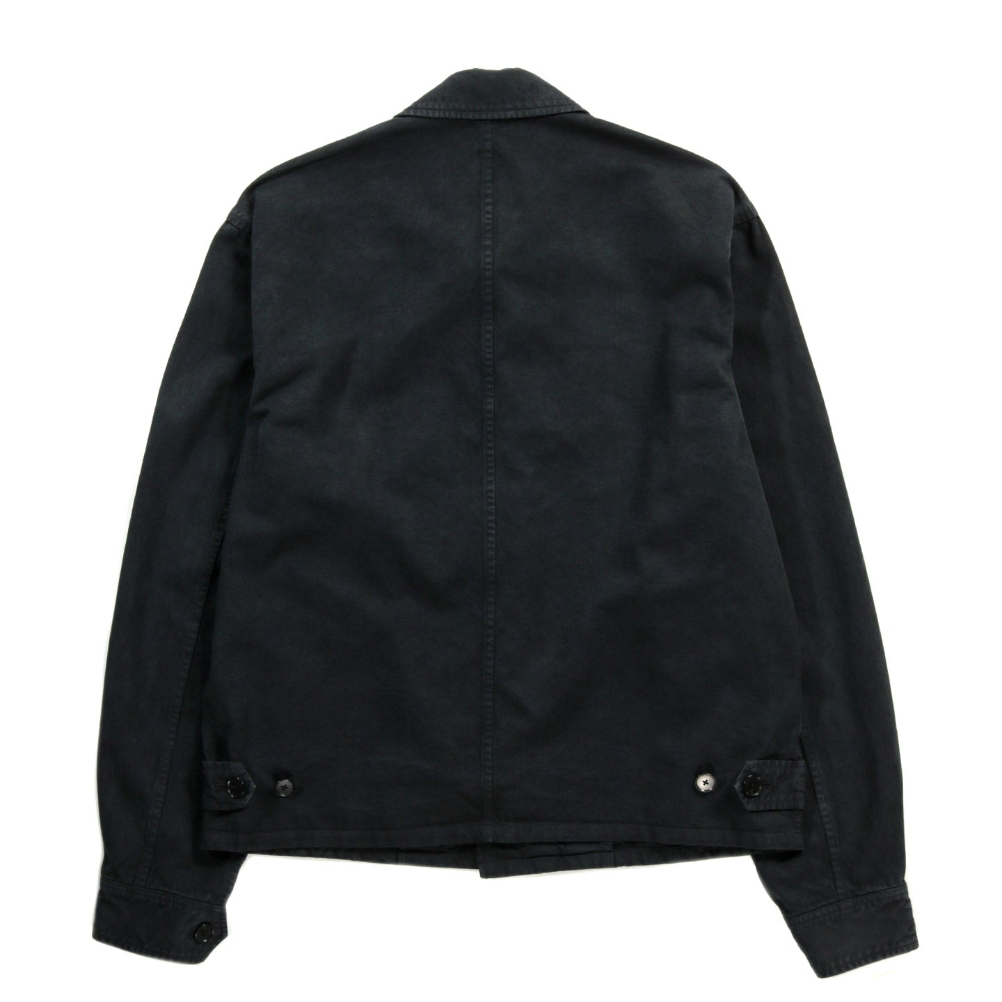 AURALEE GARMENT-DYED FINX LIGHT CHINO BLOUSON BLACK