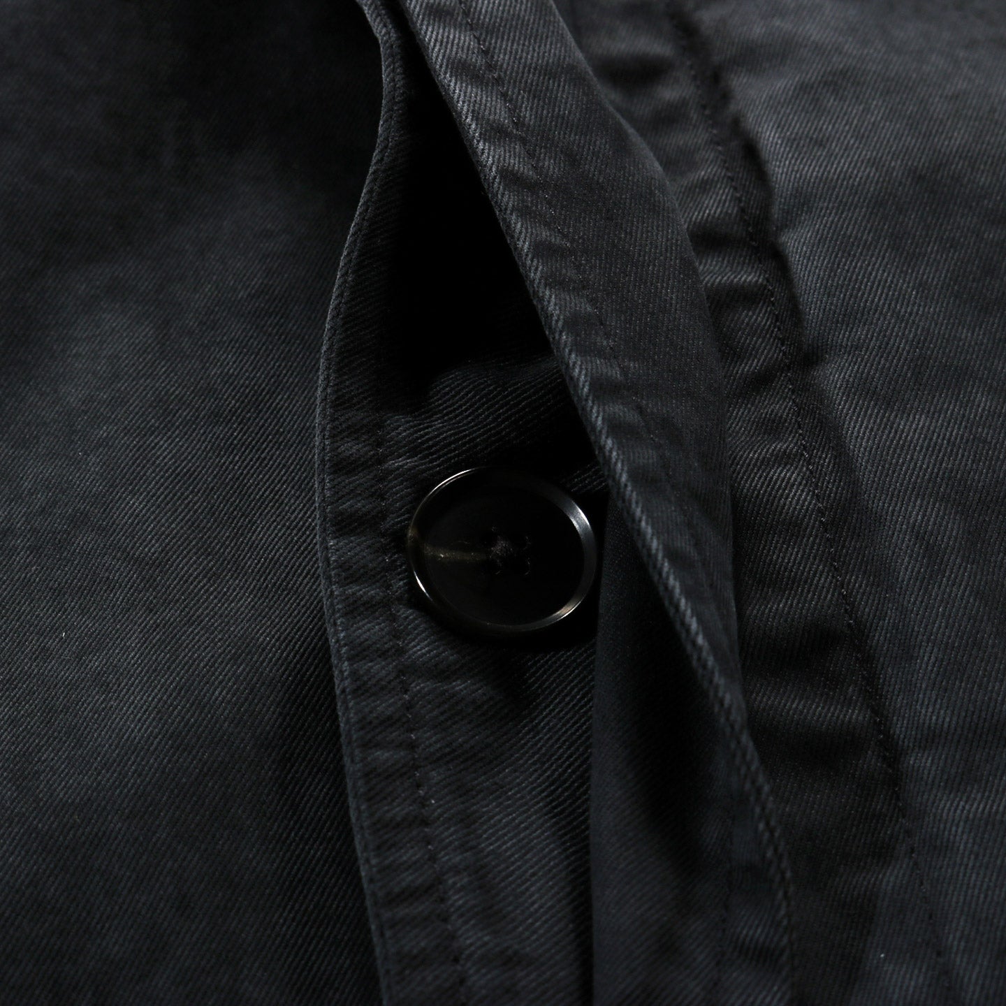 AURALEE GARMENT-DYED FINX LIGHT CHINO BLOUSON BLACK