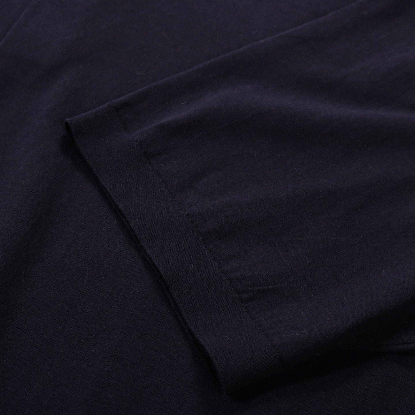 AURALEE GIZA HIGH GAUGE KNIT POLO DARK NAVY