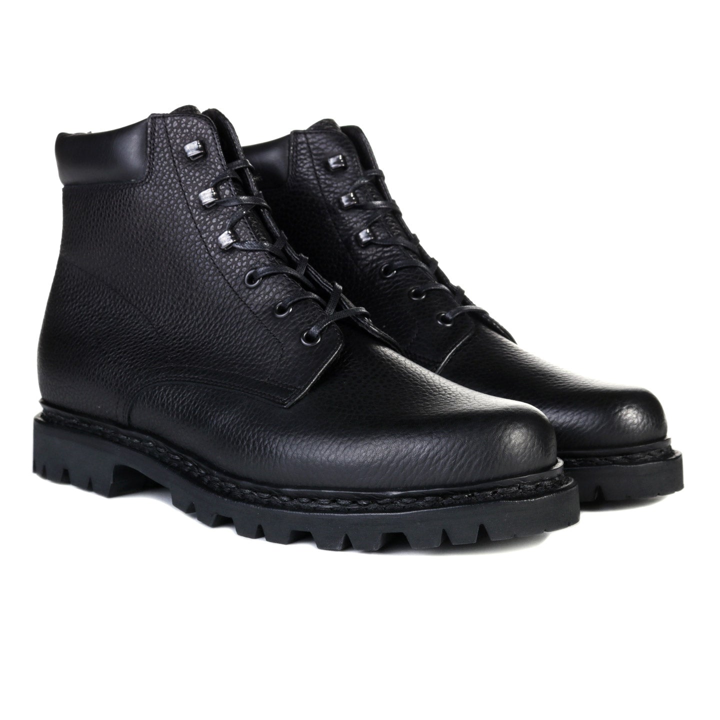 ARPENTEUR PARABOOT BERGY GRAINED CALF LEATHER BLACK