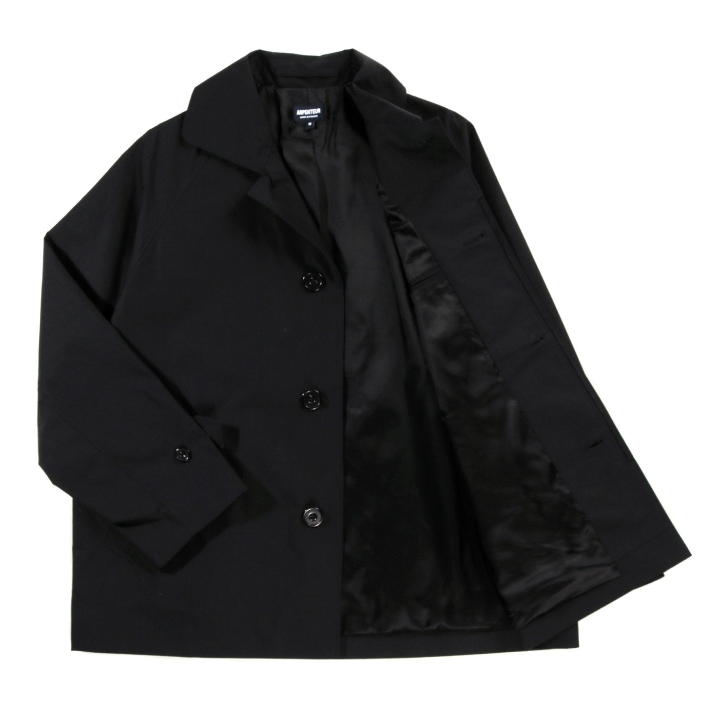 ARPENTEUR UTILE COAT BLACK VENTILE COTTON