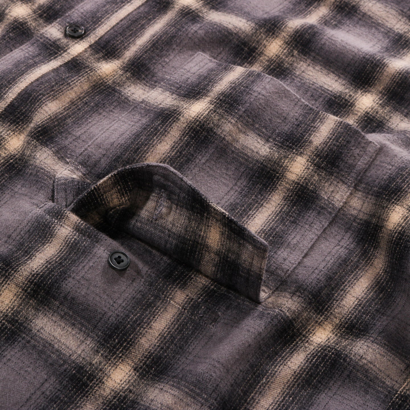 ARCHIE RIVER SHIRT BROWN COAL PLAID