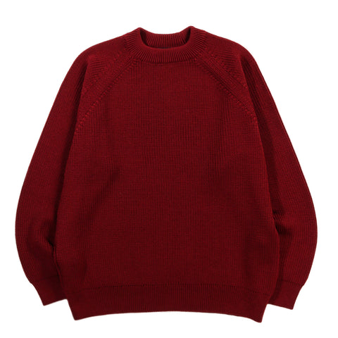 ARPENTEUR PLANO SWEATER MERINO WOOL RIB RED