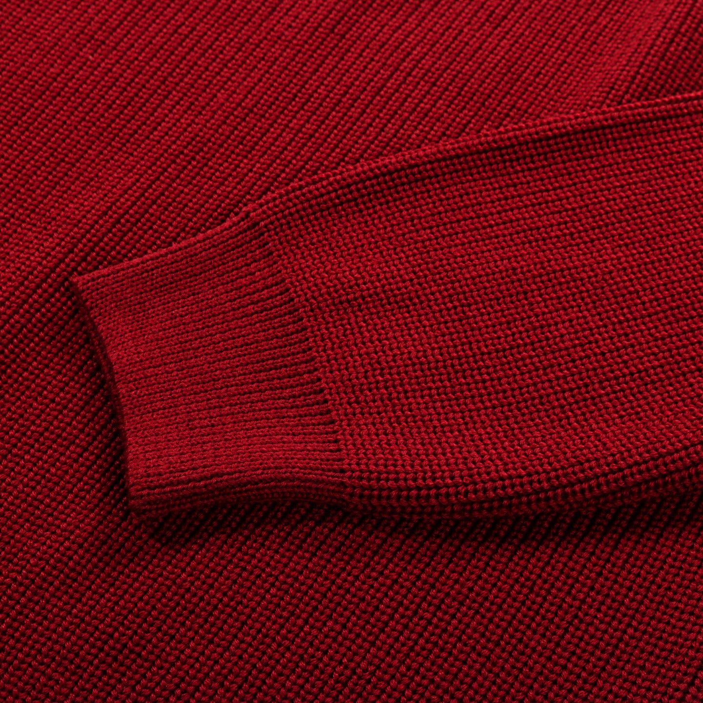 ARPENTEUR PLANO SWEATER MERINO WOOL RIB RED