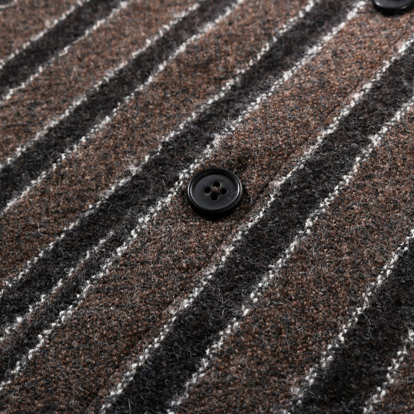 ARCHIE SUNDAY SHIRT BROWN WOOL STRIPE