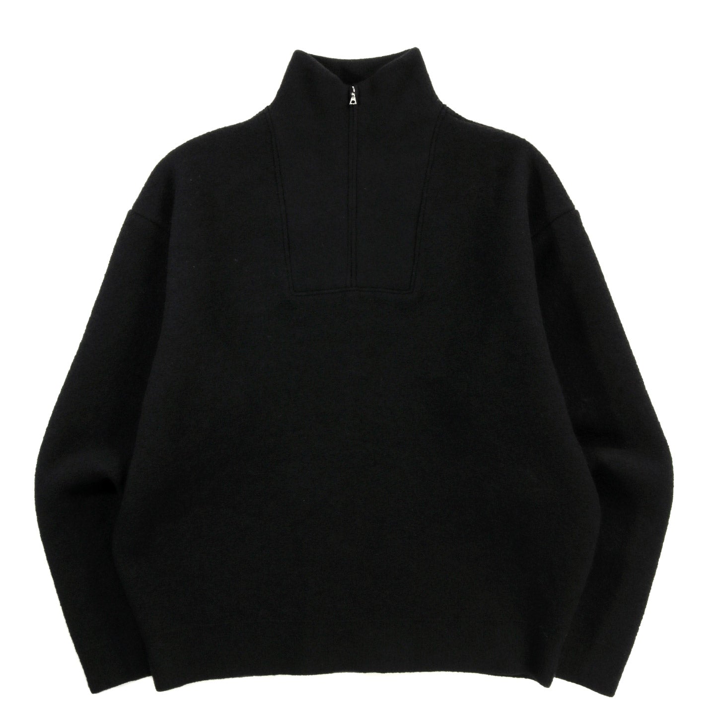 ARPENTEUR CAM SWEATER FELTED WOOL BLACK