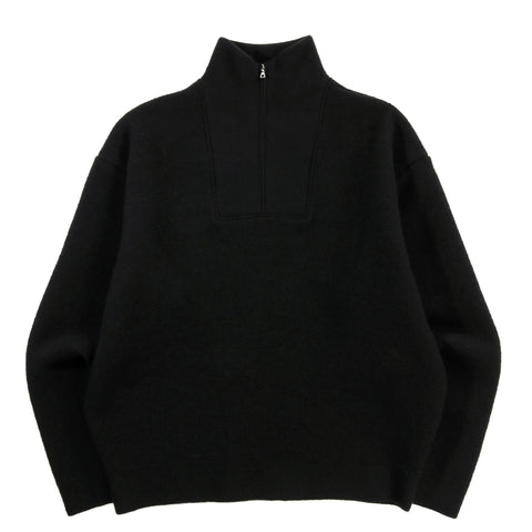 ARPENTEUR CAM SWEATER FELTED WOOL BLACK