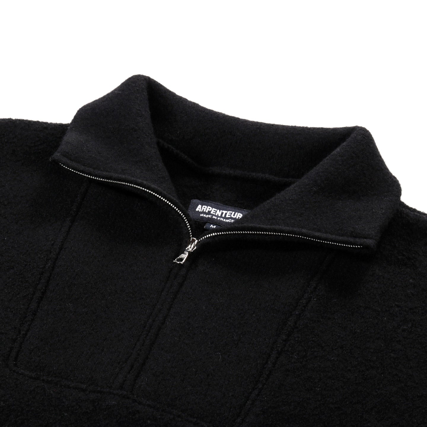 ARPENTEUR CAM SWEATER FELTED WOOL BLACK