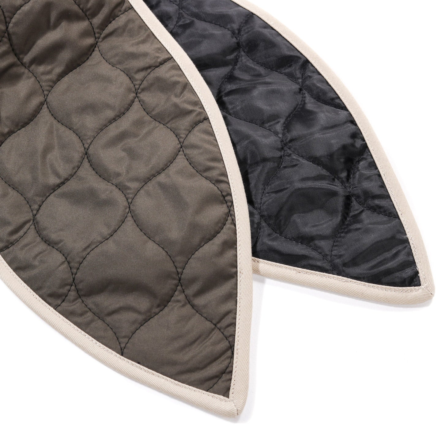 ARCHIE HEADSCARF OLIVE QUILTED NYLON