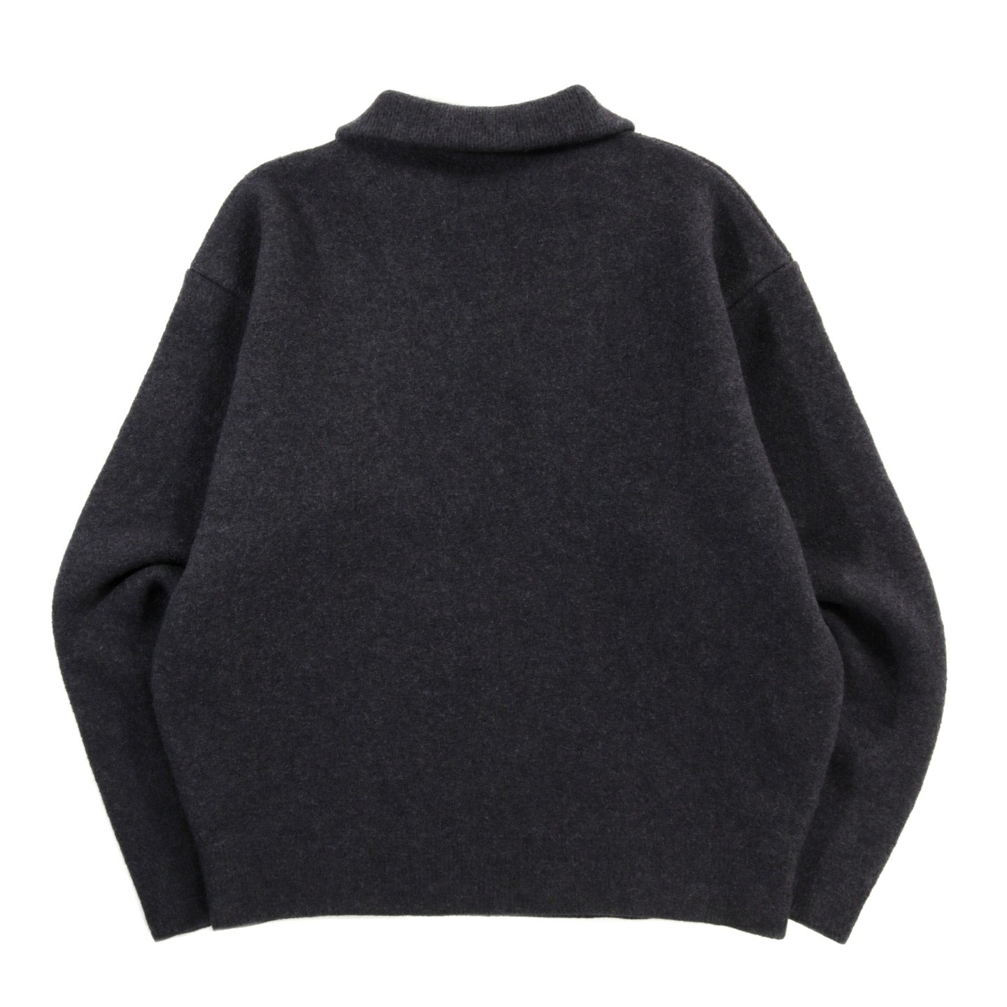 ARPENTEUR CAM SWEATER FELTED WOOL CHARCOAL