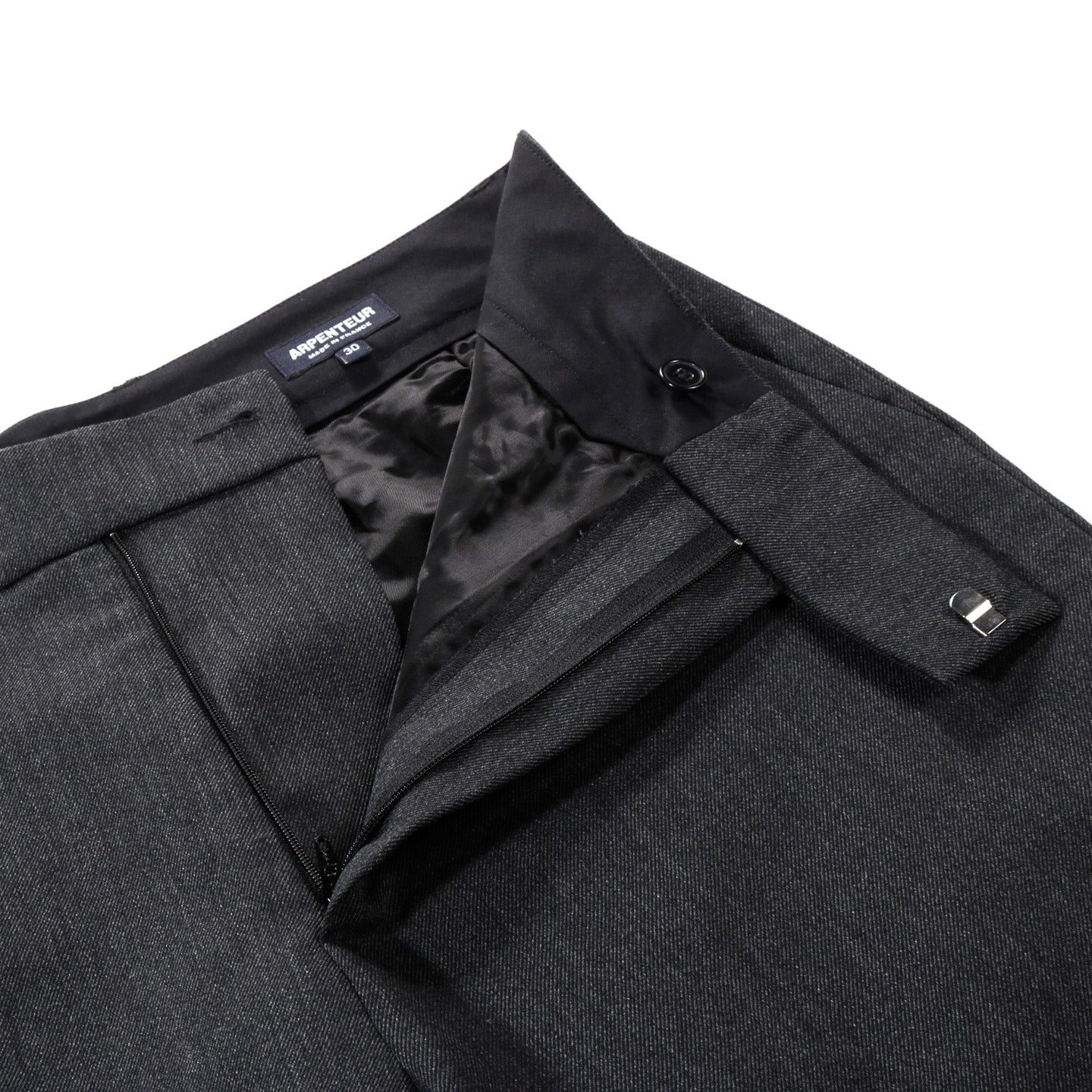 ARPENTEUR FOX PANT WOOL GABARDINE CHARCOAL