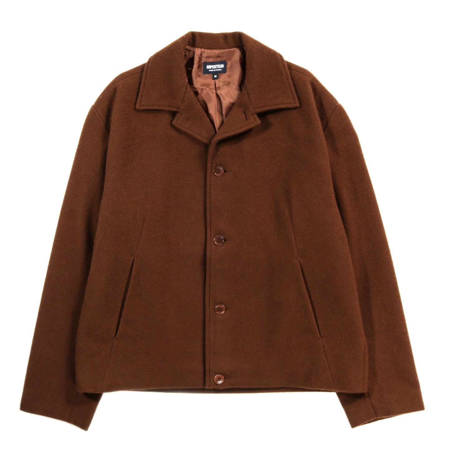 ARPENTEUR LUX JACKET SHAGGY WOOL TOBACCO