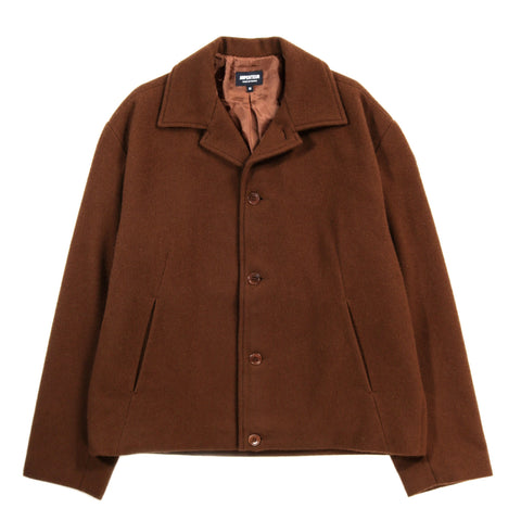 ARPENTEUR LUX JACKET SHAGGY WOOL TOBACCO