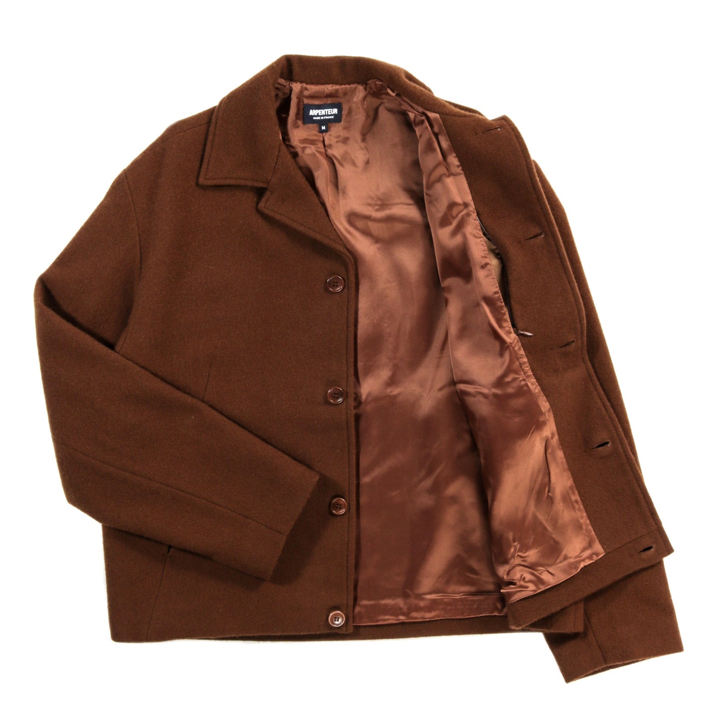 ARPENTEUR LUX JACKET SHAGGY WOOL TOBACCO