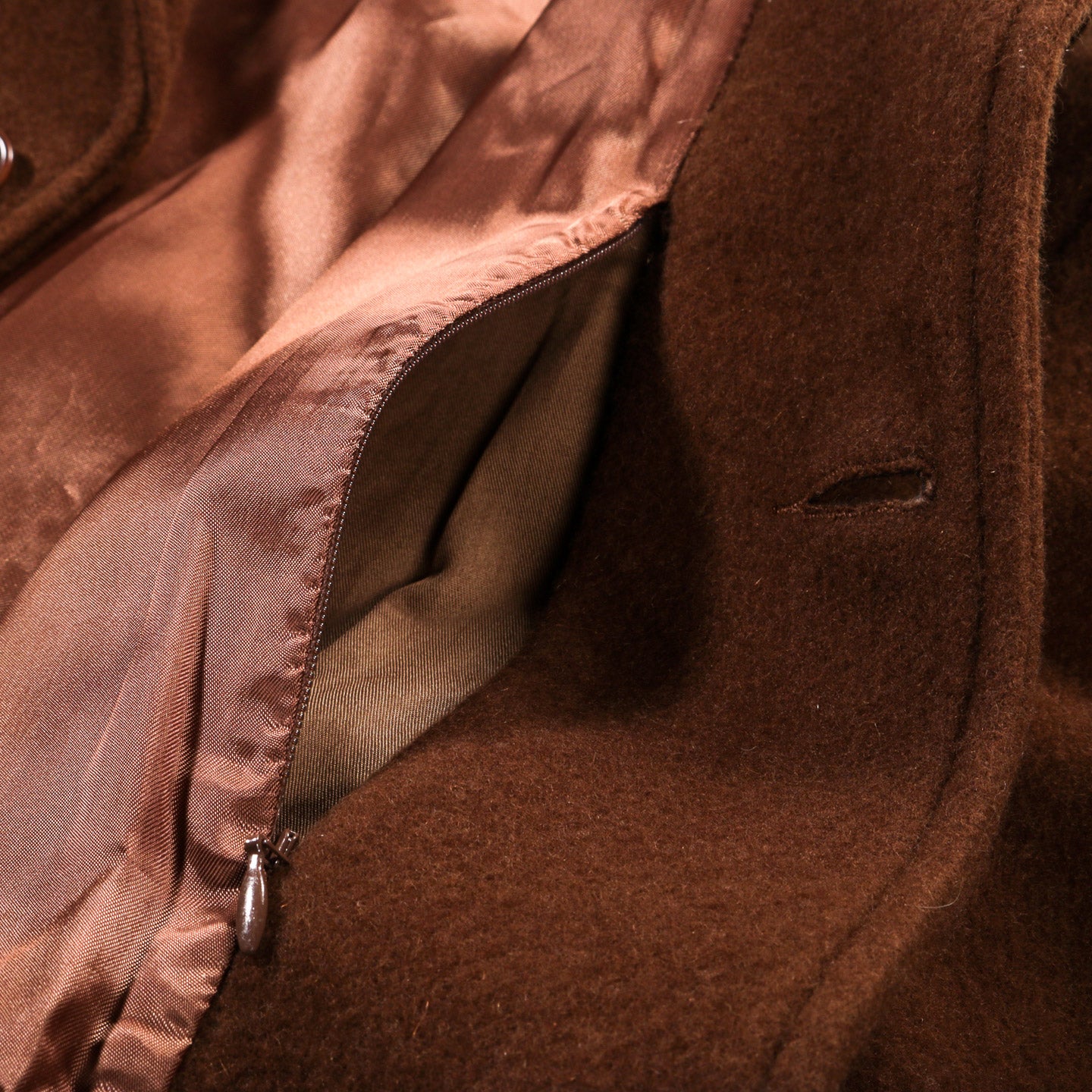 ARPENTEUR LUX JACKET SHAGGY WOOL TOBACCO