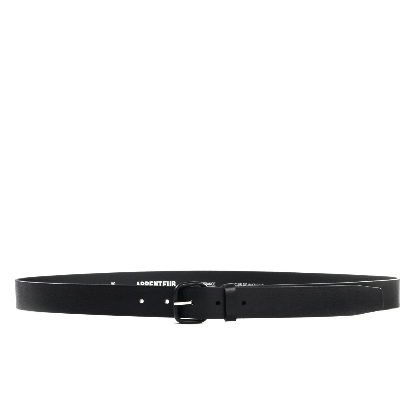 ARPENTEUR LOGIC LEATHER BELT BLACK