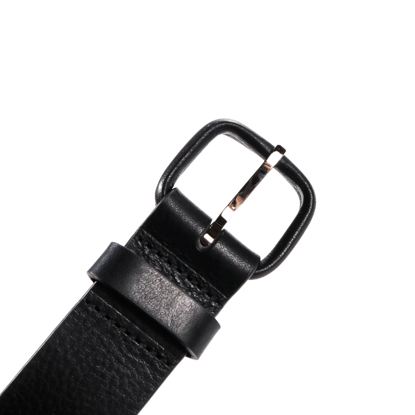 ARPENTEUR LOGIC LEATHER BELT BLACK