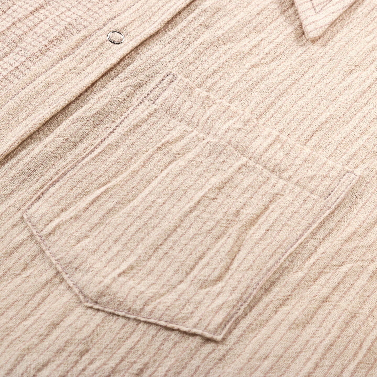 ARCHIE EVERGREEN SHIRT BEIGE WOOL COTTON GAUZE