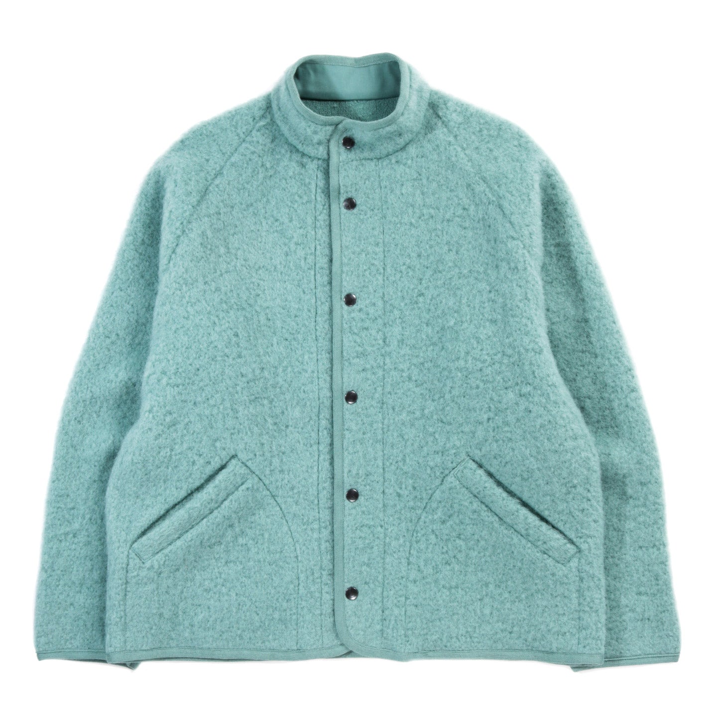 ARPENTEUR CONTOUR JACKET SHAGGY WOOL TURQUOISE