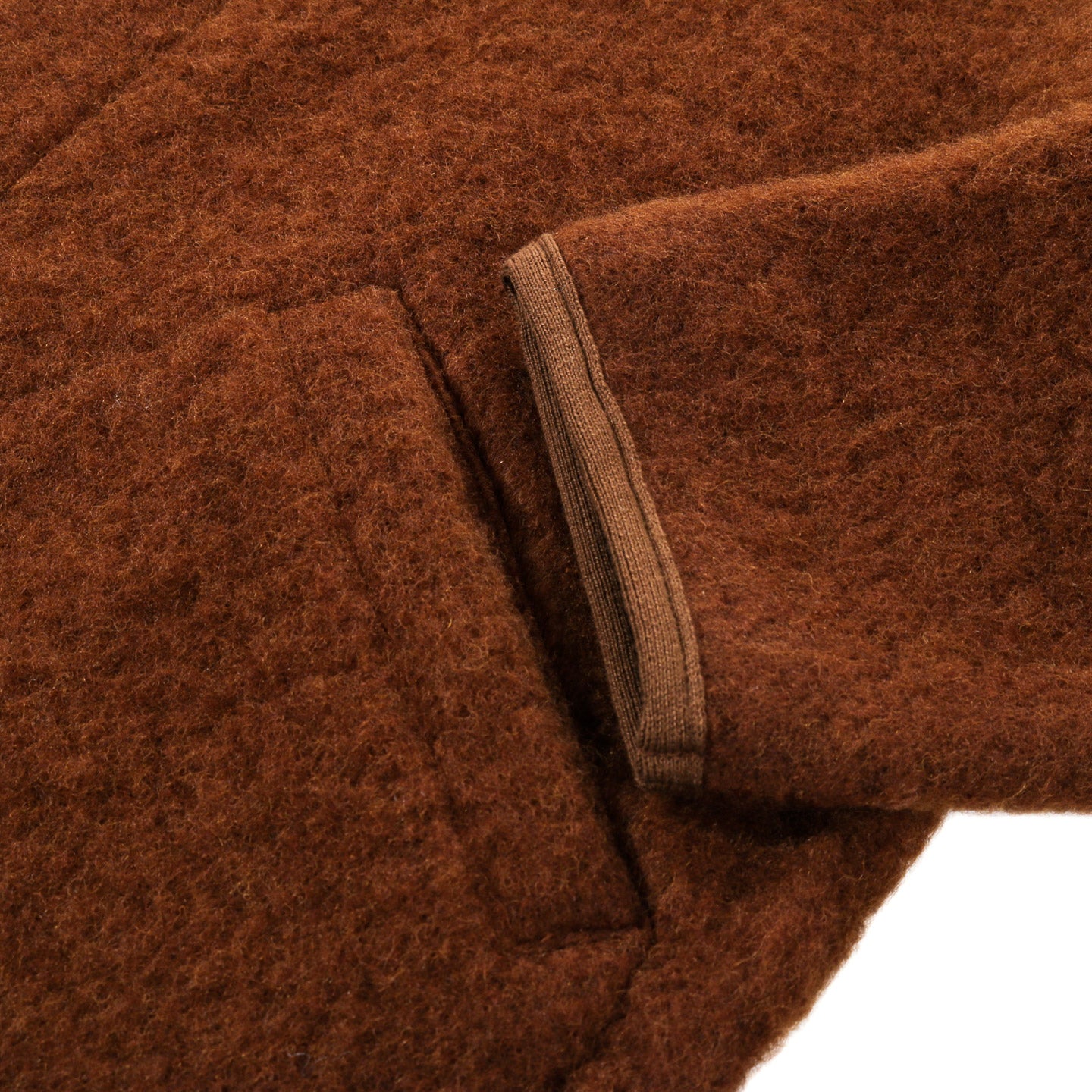 ARPENTEUR CONTOUR JACKET SHAGGY WOOL TOBACCO