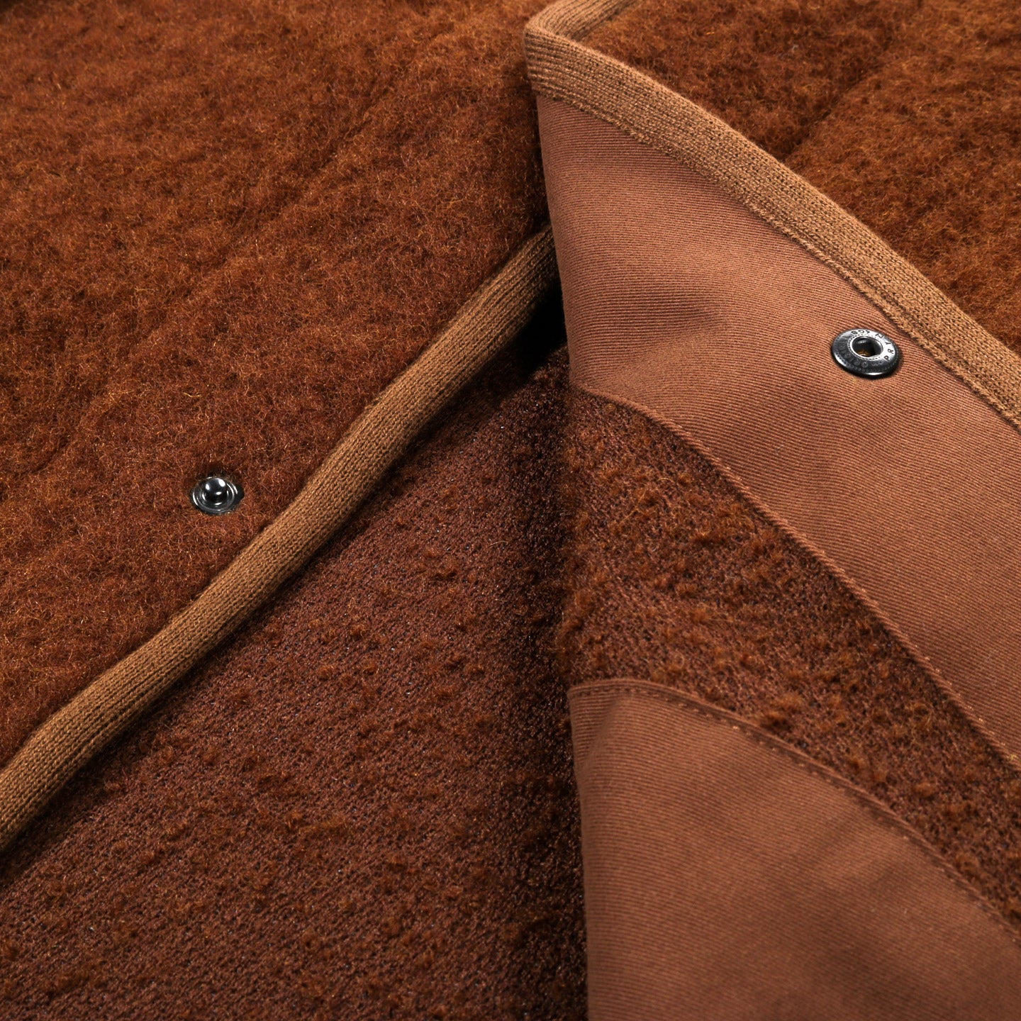 ARPENTEUR CONTOUR JACKET SHAGGY WOOL TOBACCO