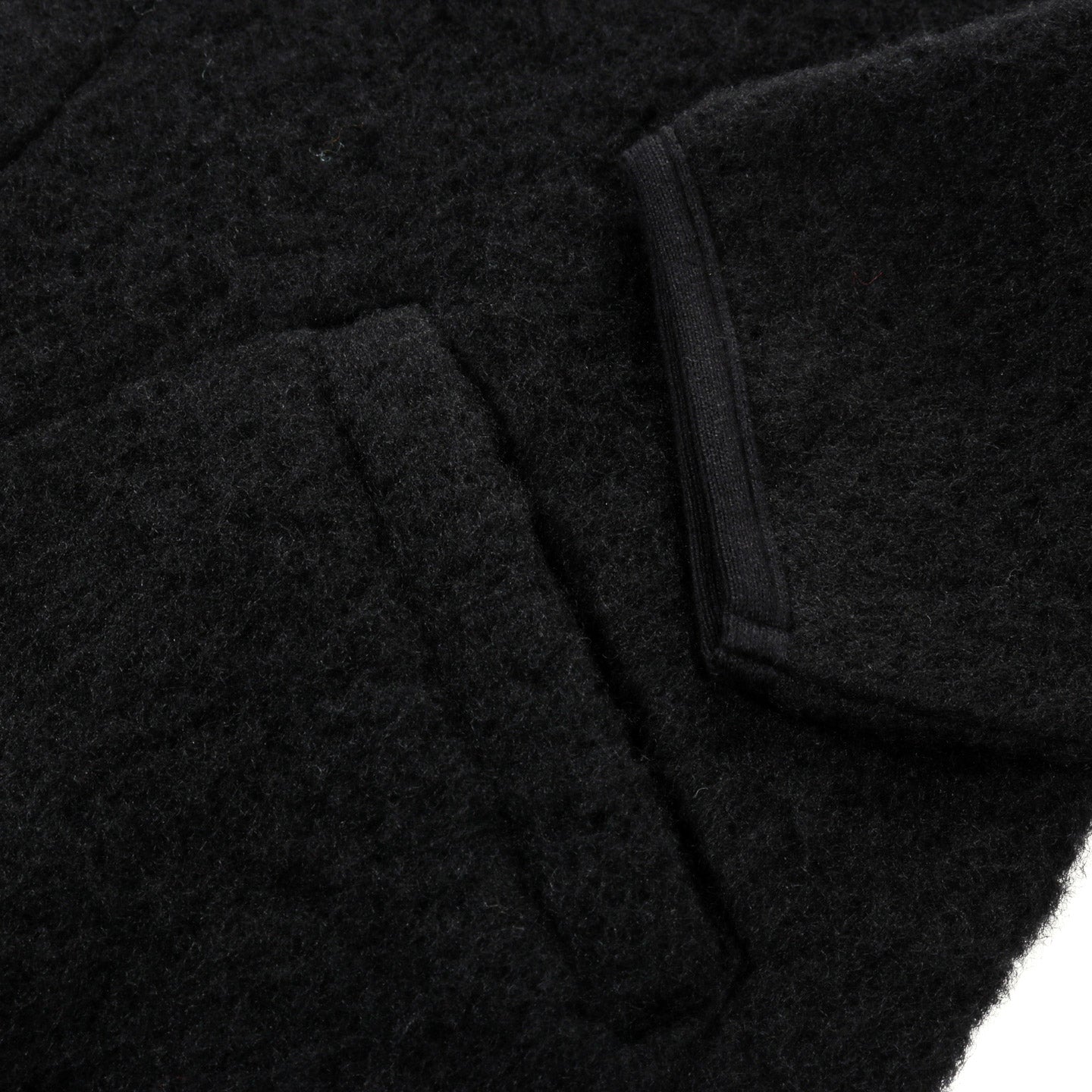 ARPENTEUR CONTOUR JACKET SHAGGY WOOL BLACK