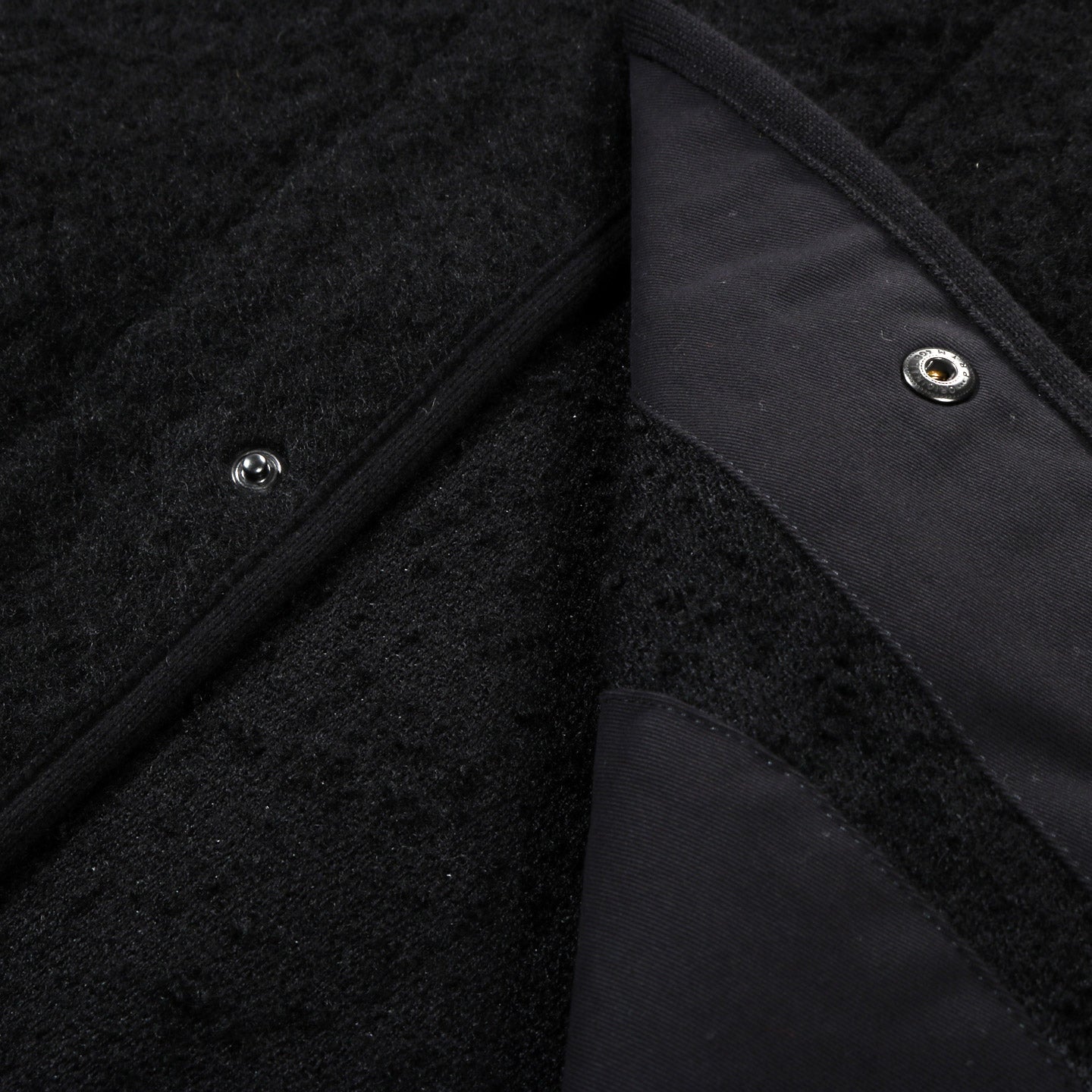 ARPENTEUR CONTOUR JACKET SHAGGY WOOL BLACK