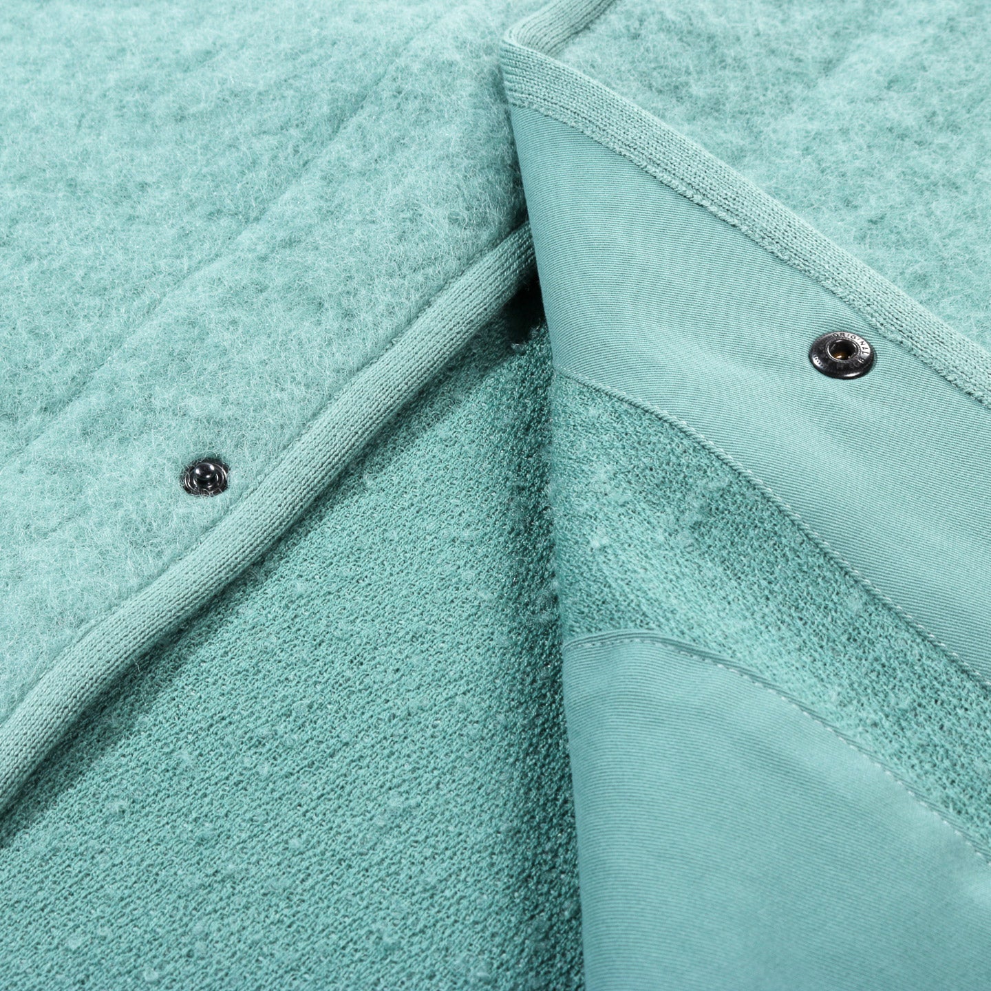 ARPENTEUR CONTOUR JACKET SHAGGY WOOL TURQUOISE