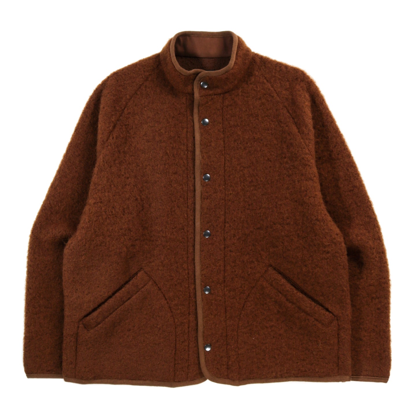 ARPENTEUR CONTOUR JACKET SHAGGY WOOL TOBACCO