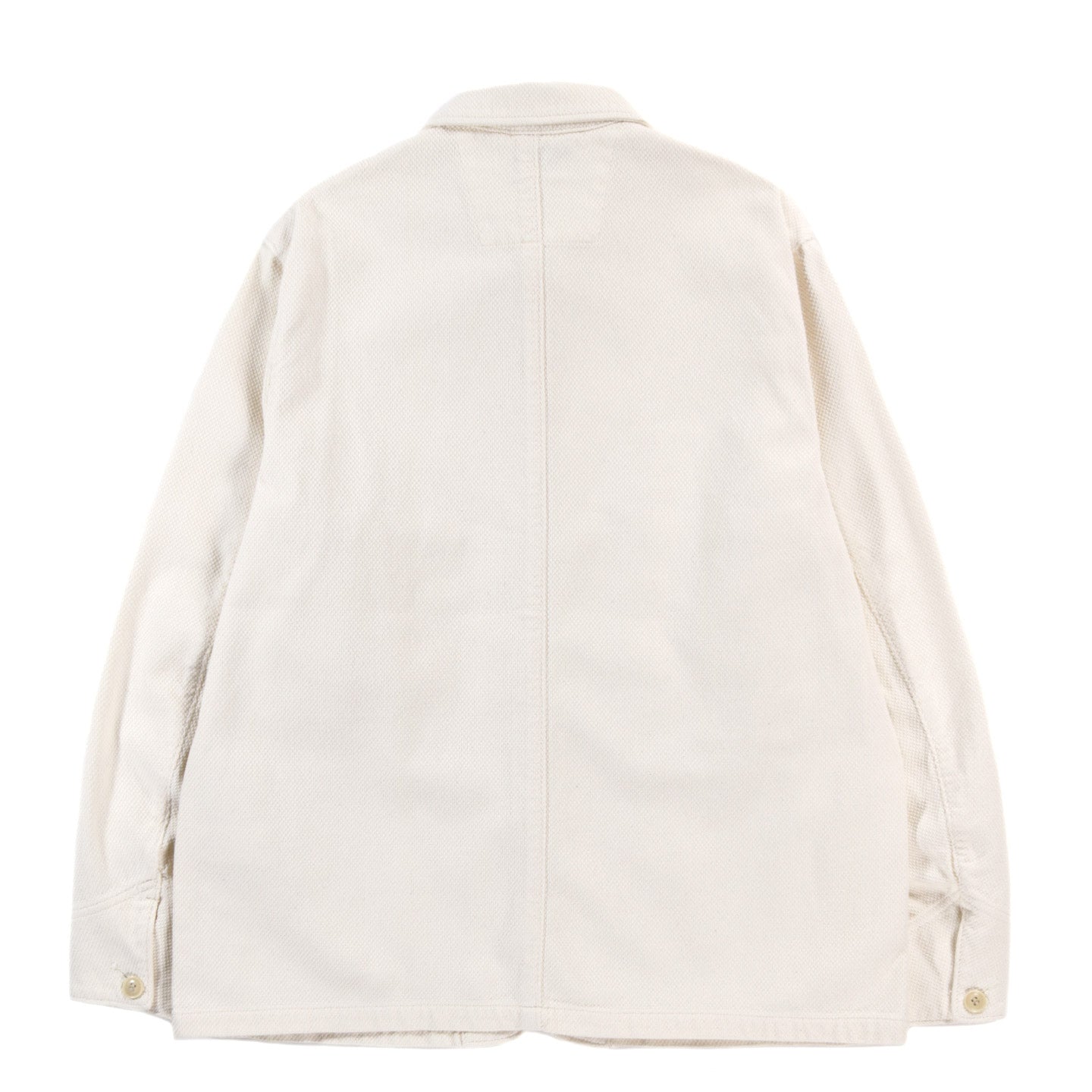 BLUE BLUE JAPAN FINE 'SASHIKO' COVERALL JACKET NATURAL