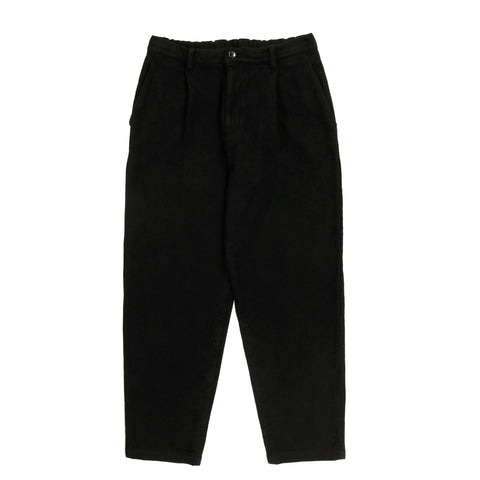 BLUE BLUE JAPAN DOUBLE CLOTH 'SASHIKO' DARK BLACK HAND DYED TROUSERS
