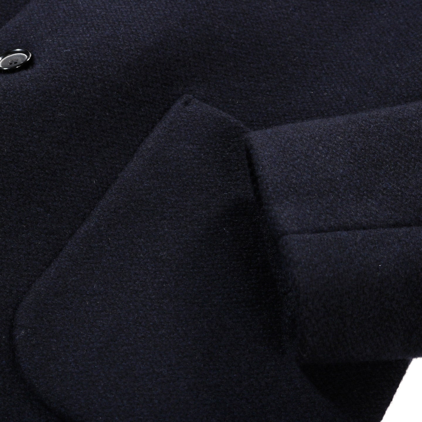 BLUE BLUE JAPAN DOBBY MELTON WOOL 5B JACKET DARK NAVY
