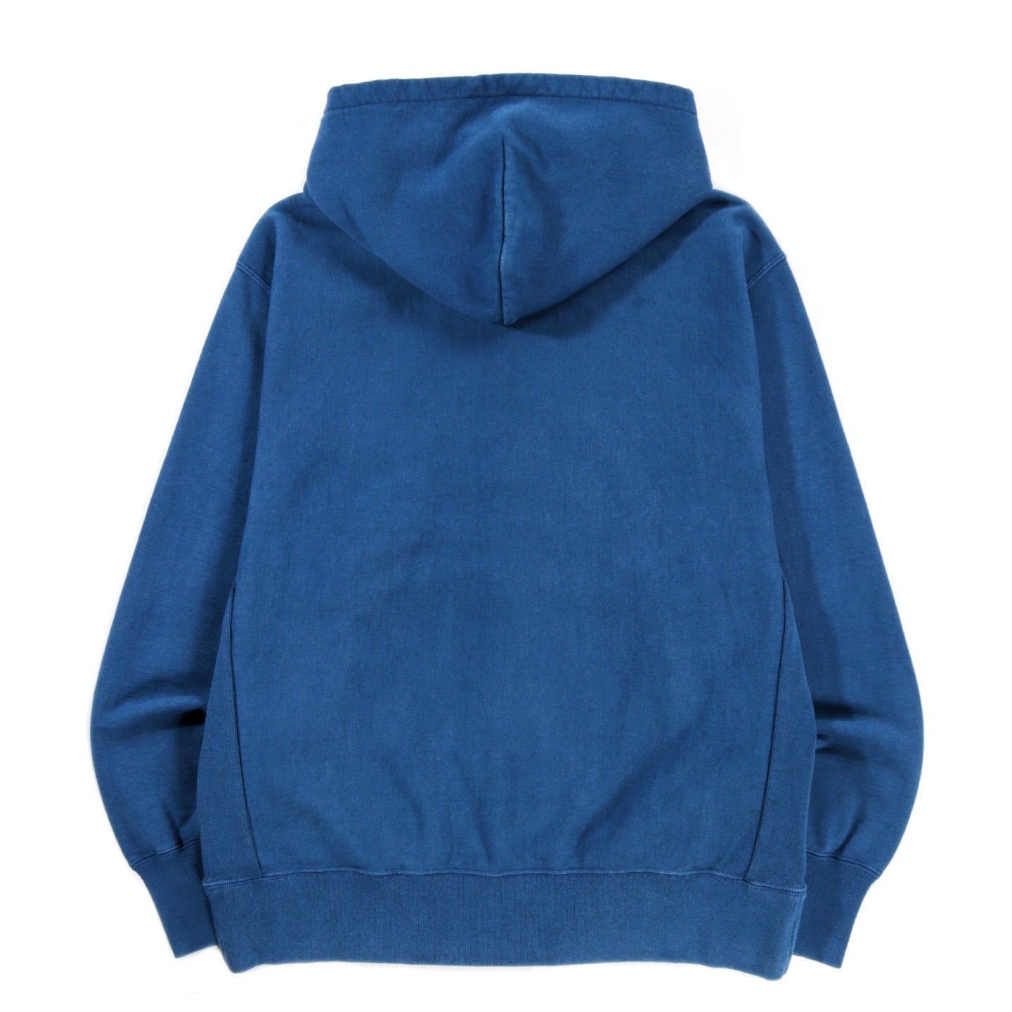 BLUE BLUE JAPAN ORGANIC COTTON HAND DYED PULLOVER HOODIE BLUE