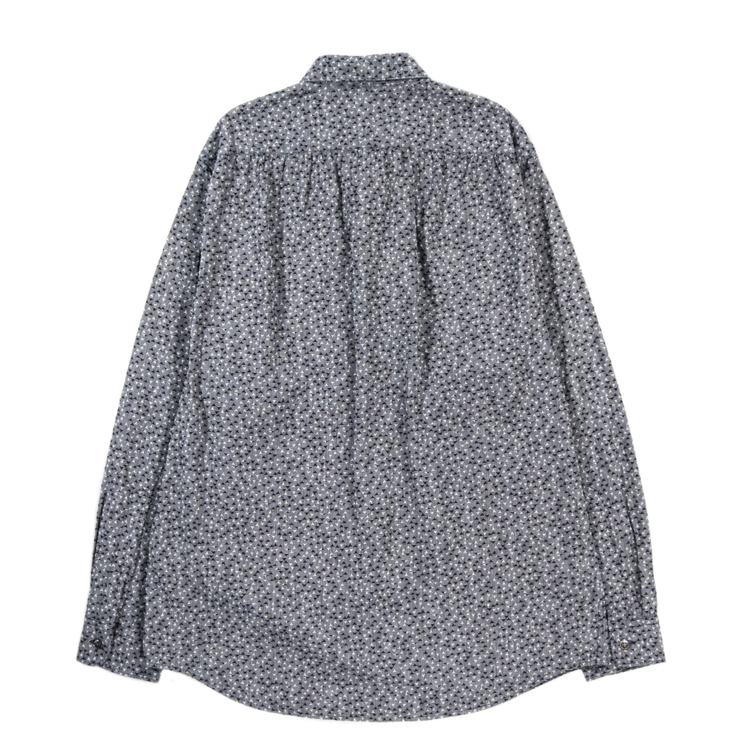 BLUE BLUE JAPAN INDIGO 'YAMA-KOMON' JACQUARD LS SHIRT