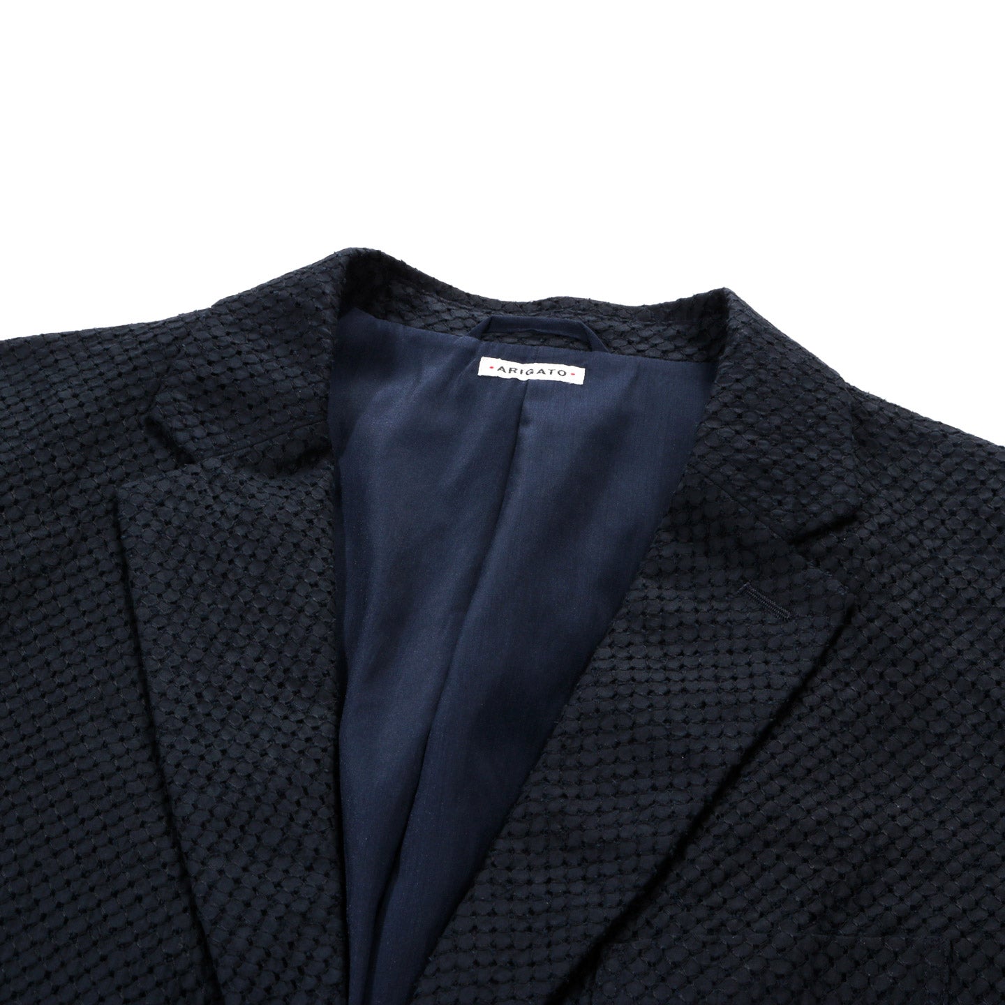 BLUE BLUE JAPAN MEYER LACE TAILORED JACKET DARK NAVY