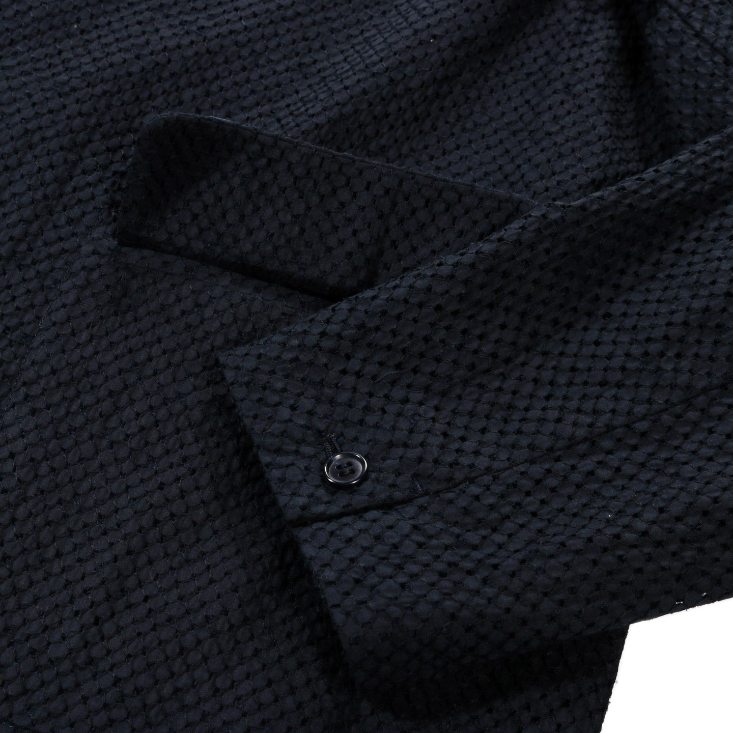 BLUE BLUE JAPAN MEYER LACE TAILORED JACKET DARK NAVY