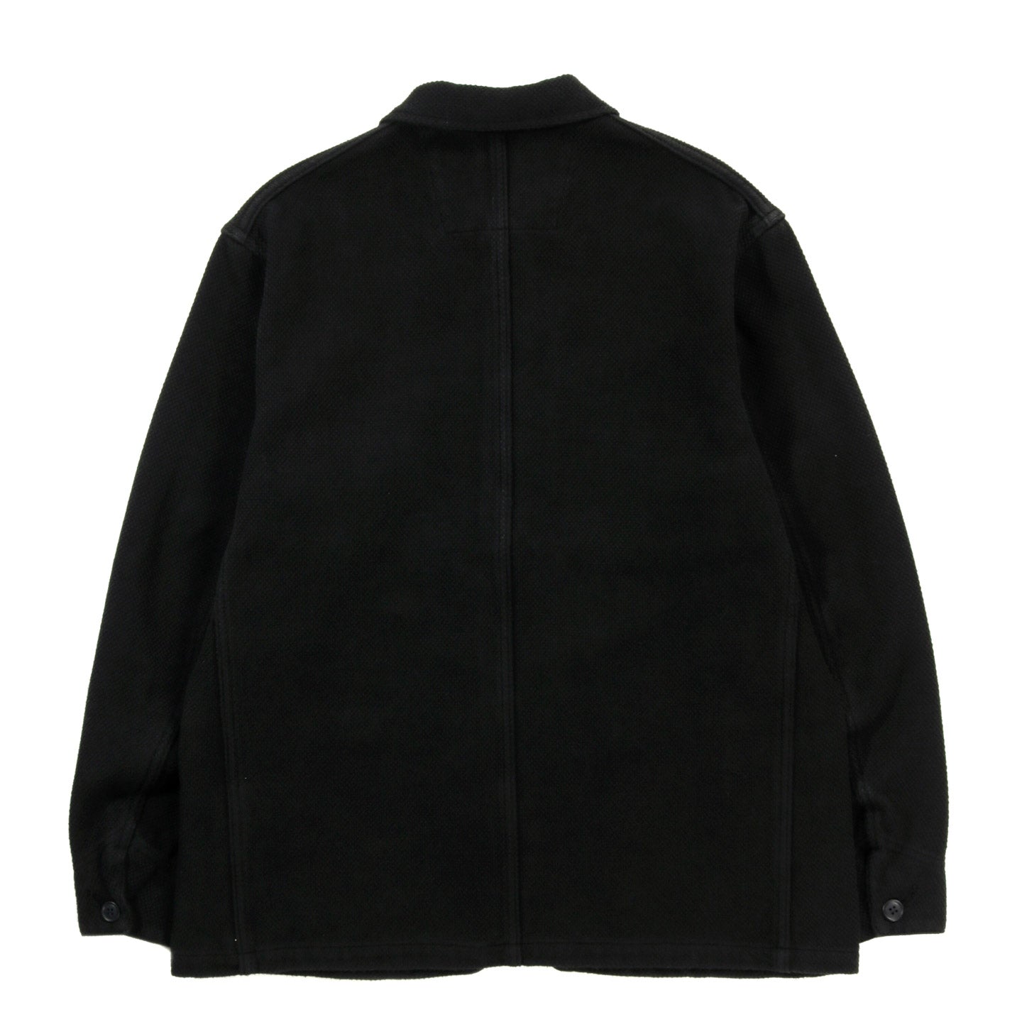 BLUE BLUE JAPAN DOUBLE CLOTH 'SASHIKO' DARK BLACK COVERALL JACKET