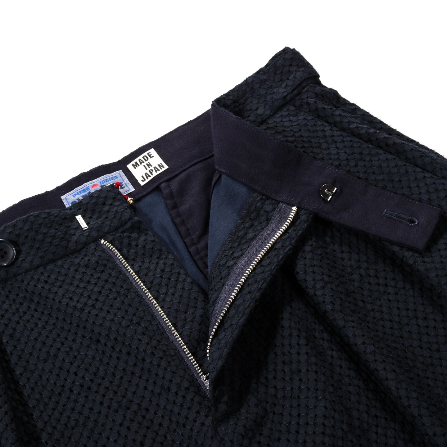 BLUE BLUE JAPAN MEYER LACE GURKHA SHORTS DARK NAVY