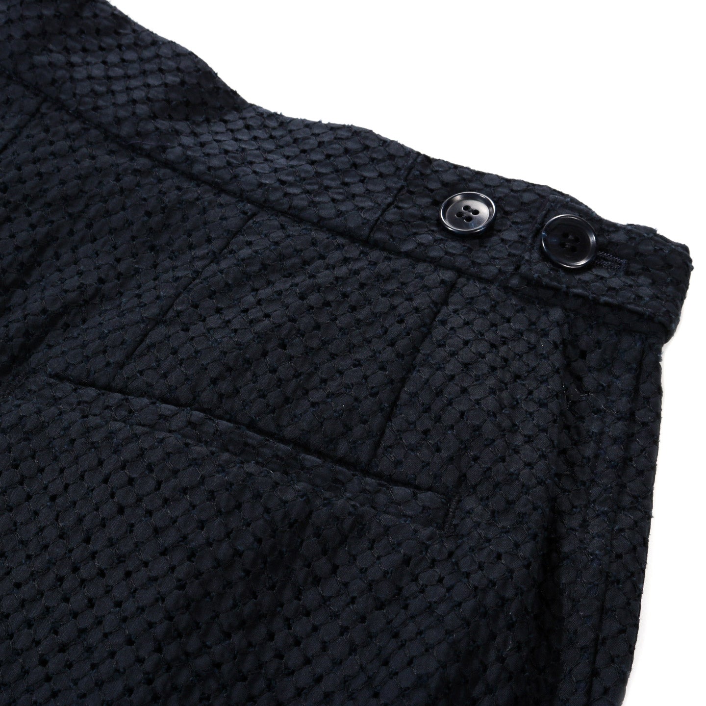 BLUE BLUE JAPAN MEYER LACE GURKHA SHORTS DARK NAVY
