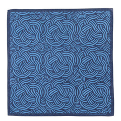 BLUE BLUE JAPAN MIZUHIKI PATTERENED BANDANA DARK NAVY | TODAY CLOTHING