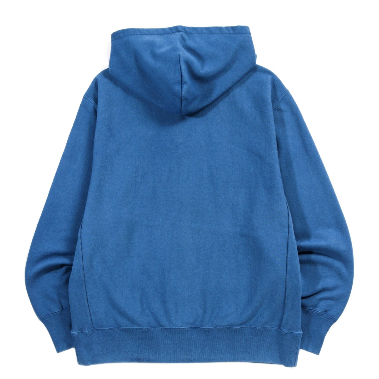 BLUE BLUE JAPAN HAND DYED INDIGO HOODED SWEATSHIRT BLUE