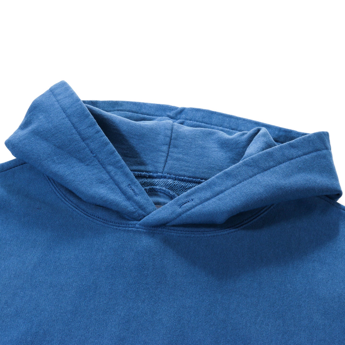 BLUE BLUE JAPAN HAND DYED INDIGO HOODED SWEATSHIRT BLUE