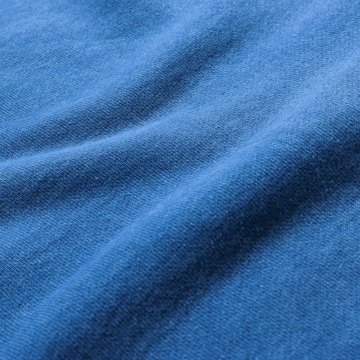 BLUE BLUE JAPAN HAND DYED INDIGO HOODED SWEATSHIRT BLUE